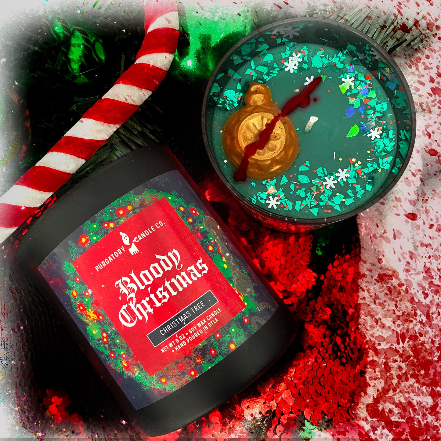 Bloody Christmas Candle