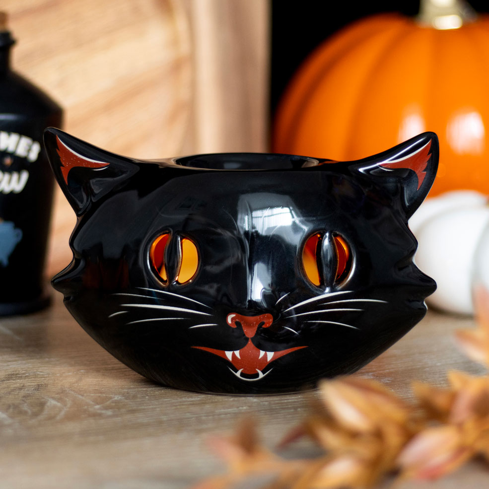 Spooky Black Cat Halloween Wax Warmer