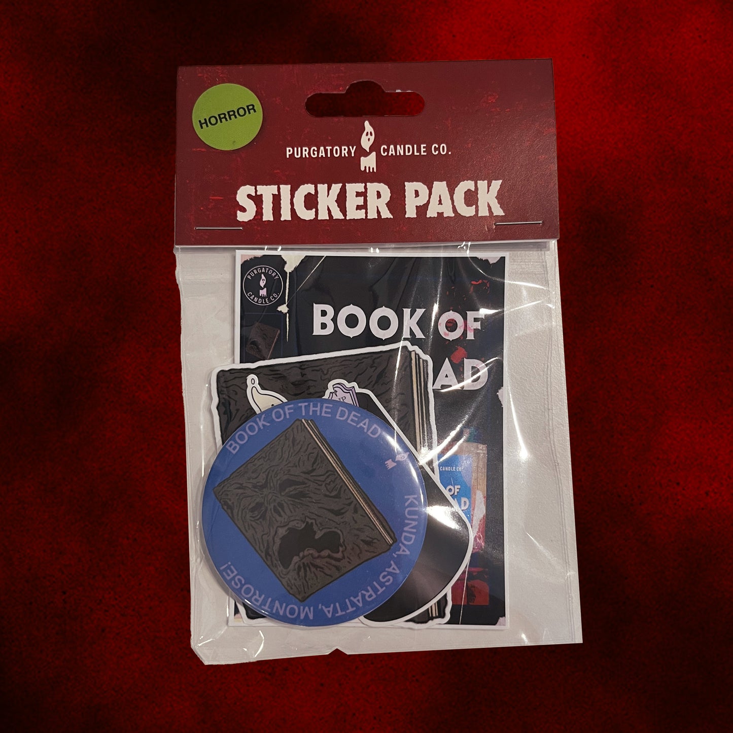 Book of the Dead Sticker and Pin Pack