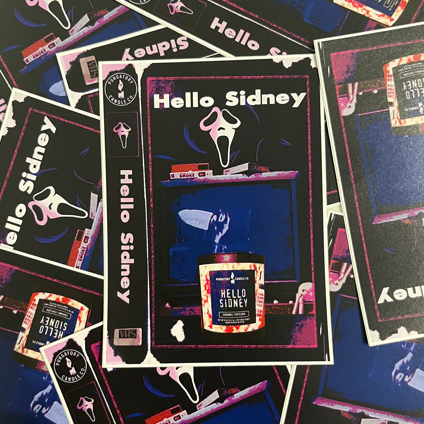 Hello Sidney VHS Sticker